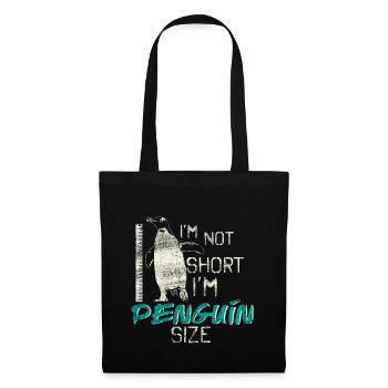 manchot - Sac en tissu - noir - Devant