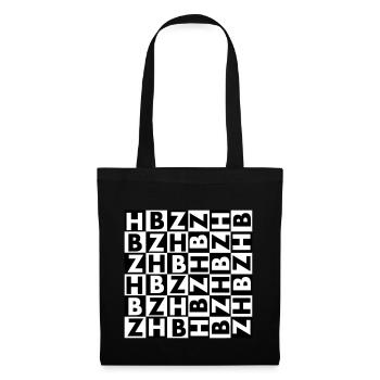 BRETAGNE - BREIZH - BZH DESIGN - Sac en tissu - noir - Devant