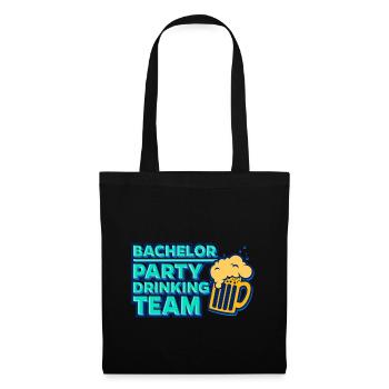 Bachelor party boire équipe - Sac en tissu - noir - Devant