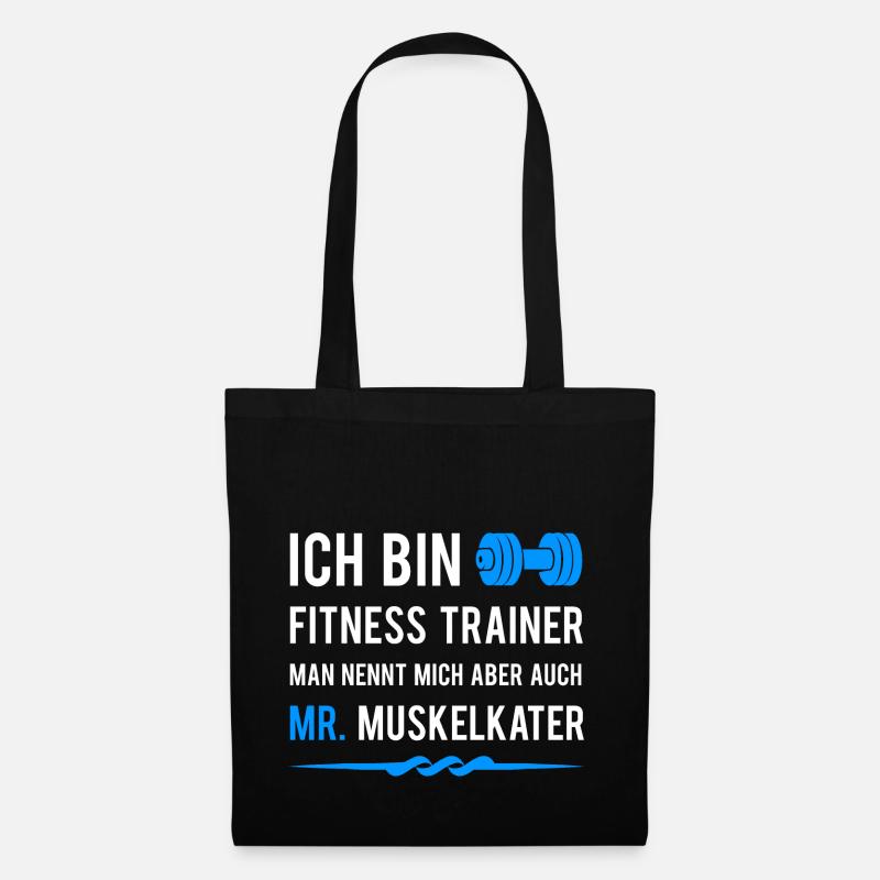 Fitnesstrainer - Stoffbeutel - Schwarz
