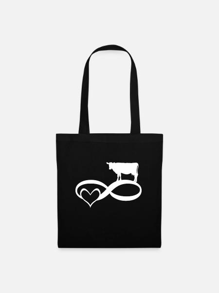 l'amour vache - Sac en tissu - noir