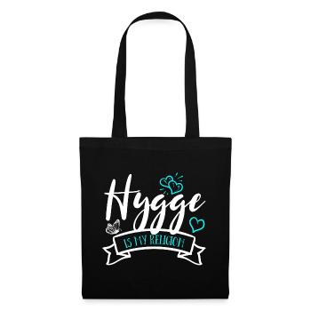 Hygge est ma religion - Sac en tissu - noir - Devant