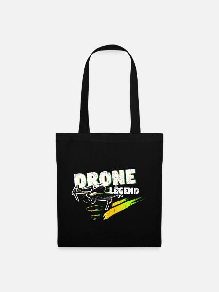 Drohne Hobby Geschenk - Stoffbeutel - Schwarz