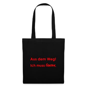 Tanzen - Stoffbeutel - Schwarz - Vorne