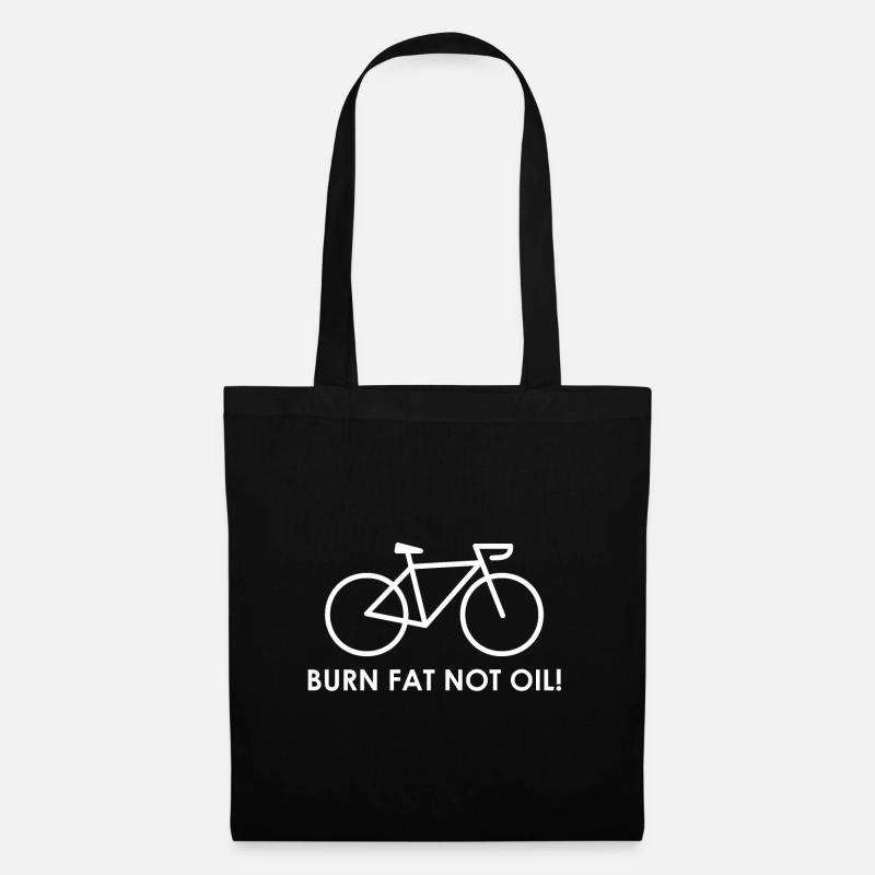 BURN FAT NOT OIL! - Stoffbeutel - Schwarz