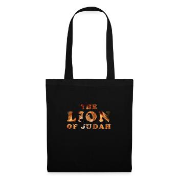 Jésus est Seigneur, Christ, Foi, Bible, Lion de Juda - Sac en tissu - noir - Devant