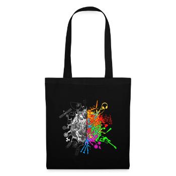 Brain halves functions - Tote Bag - black - Front
