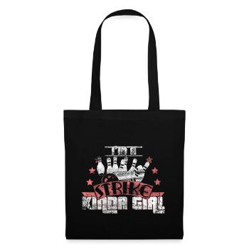 Équipe de boule de quilles - Sac en tissu - noir - Devant