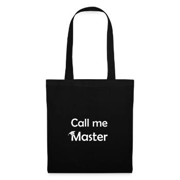 Master universitaire - Sac en tissu - noir - Devant