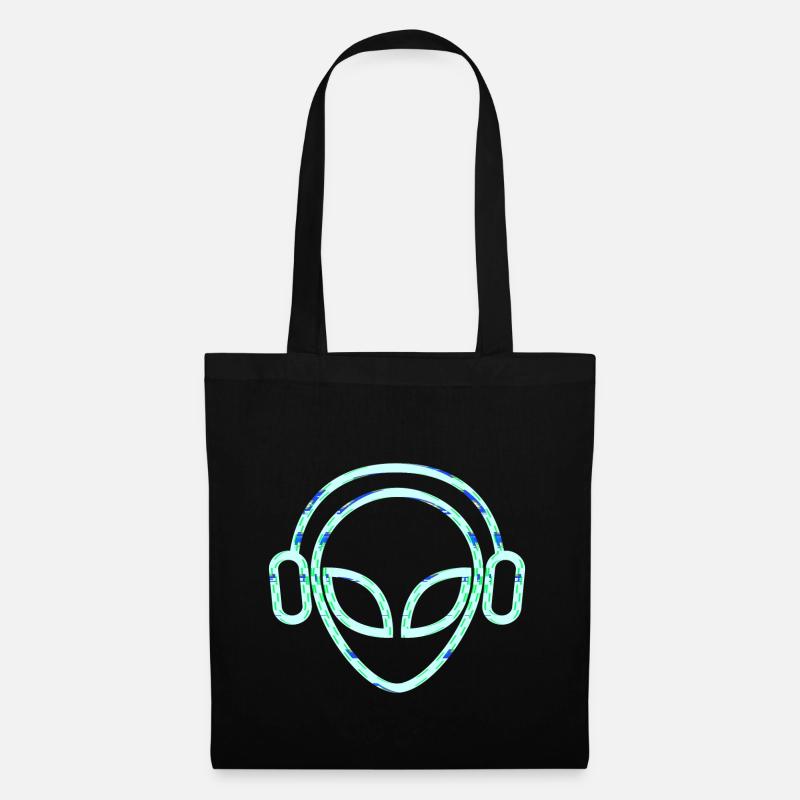 Alien Dj Music Headset Colorful - Stoffbeutel - Schwarz