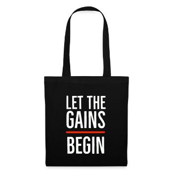 Que les gains commencent - Sac en tissu - noir - Devant