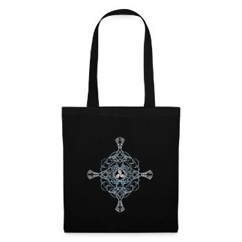 Celtic cross with triskelion - Tote Bag - black - Front