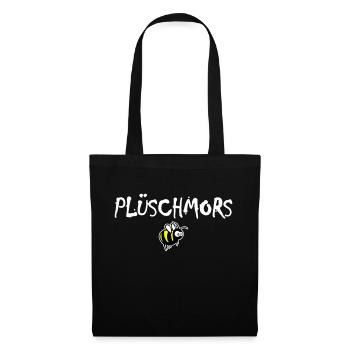 Plush mors, bumblebee, Low German - Tote Bag - black - Front