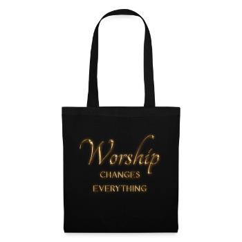 Jésus christ, bible, verset biblique, chrétien, foi - Sac en tissu - noir - Devant