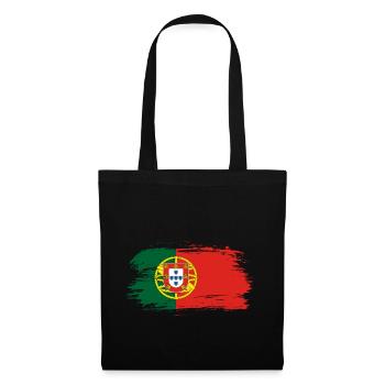 Drapeau du Portugal - Sac en tissu - noir - Devant