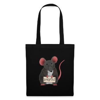 Mouse / Rat / Mouse Rat - Hug przytul - Tote Bag - black - Front