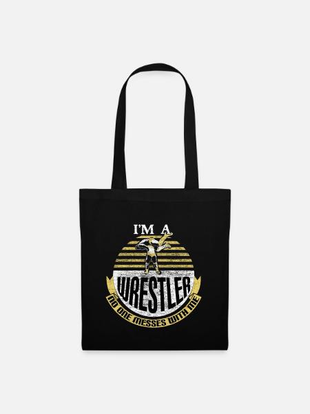 Wrestling Ringer - Stoffbeutel - Schwarz