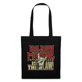 HEAVY METAL IS THE LAW 02 Illustration + Lettering - Sac en tissu - noir - Devant
