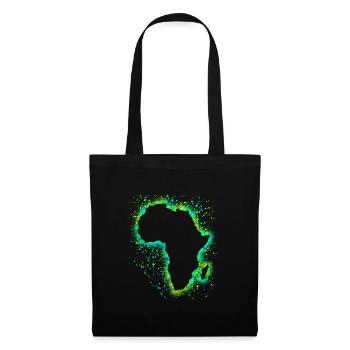 Afrique - Sac en tissu - noir - Devant