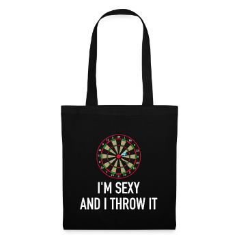 Dart je suis sexy et je le jette - Sac en tissu - noir - Devant
