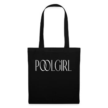 Poolgirl girl swimming pool saying - Tote Bag - black - Front