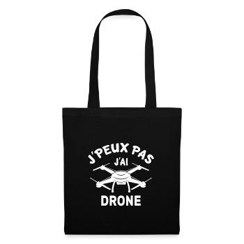 J'peux pas j'ai drone - Sac en tissu - noir - Devant