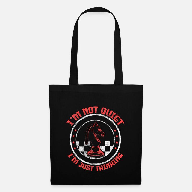 Chess board game - Tote Bag - black