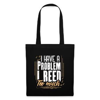 Oboe woodwind instrument - Tote Bag - black - Front