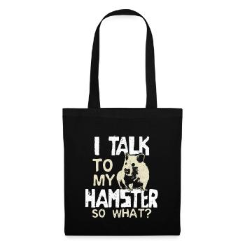 Hamster hamster owner animal - Tote Bag - black - Front