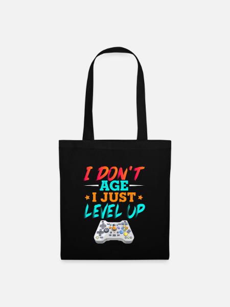 Old gamer gamer - Tote Bag - black