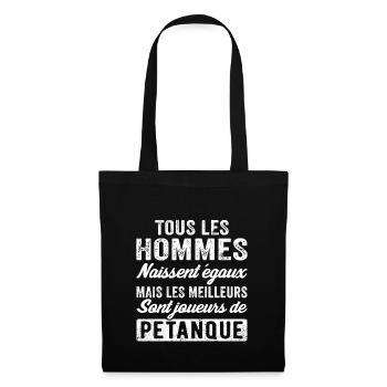 les meilleurs sont joueurs de pétanque - Sac en tissu - noir - Devant