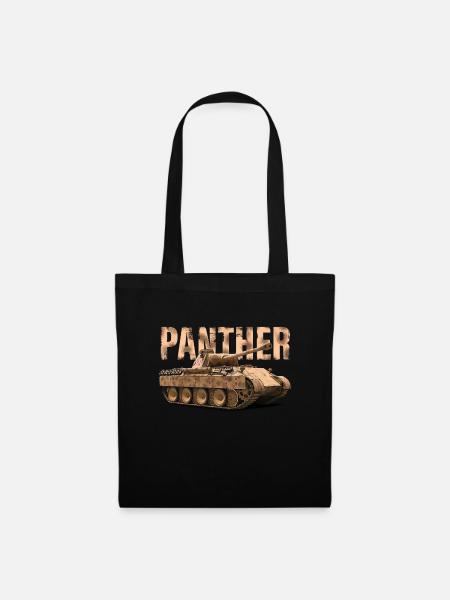 Panther Illustration - Stoffbeutel - Schwarz