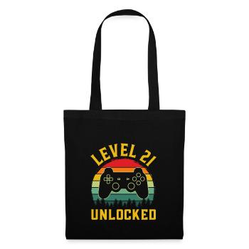 Level 21 unlocked - Sac en tissu - noir - Devant