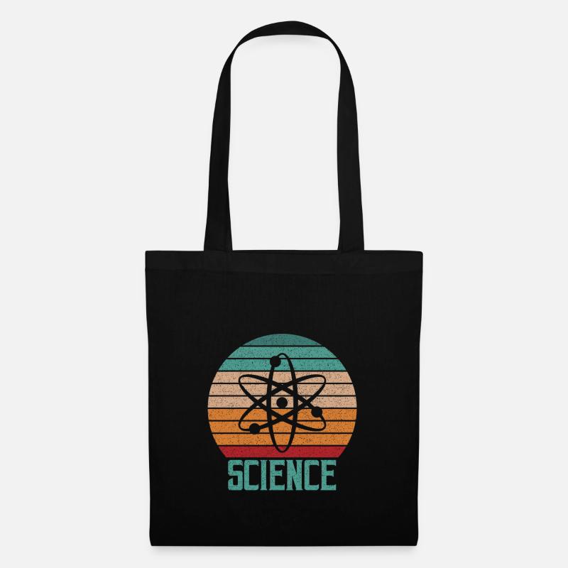 Wissenschaft Atom Atom T-Shirt - Stoffbeutel - Schwarz