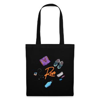 Funny running run athlete gift idea - Tote Bag - black - Front