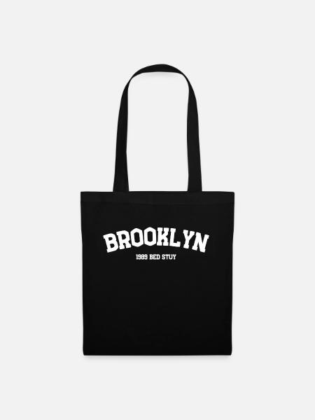 Brooklyn 1989 Design Stadtteil von New York - Stoffbeutel - Schwarz