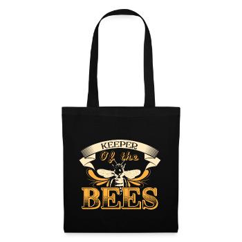 Bienen Imker Geschenkidee - Stoffbeutel - Schwarz - Vorne