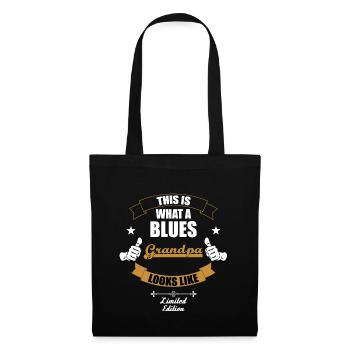 Dies ist ein Blues Opa - Stoffbeutel - Schwarz - Vorne