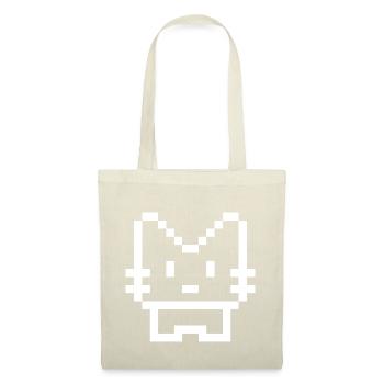 Pixelcat Blanc - Sac en tissu - nature - Devant