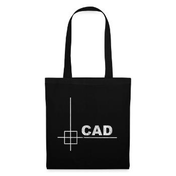 Minimal CAD Konstrukteur Technik Design - Stoffbeutel - Schwarz - Vorne
