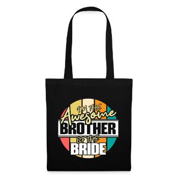 Brother of the Bride Sister Gift Idea - Tote Bag - black - Front
