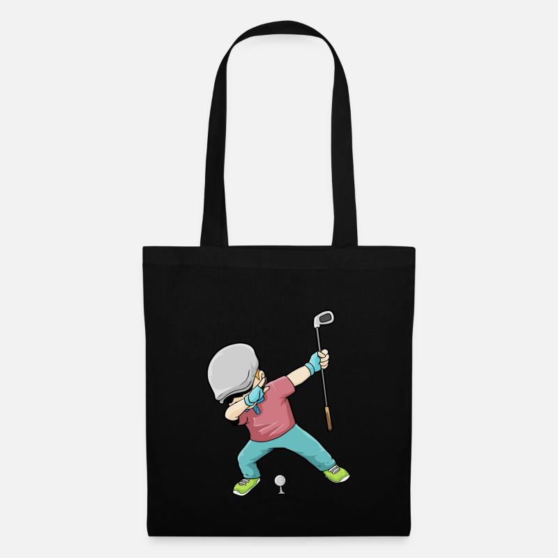 Dab Golf Tupfen Golf Golf Golfer - Stoffbeutel - Schwarz