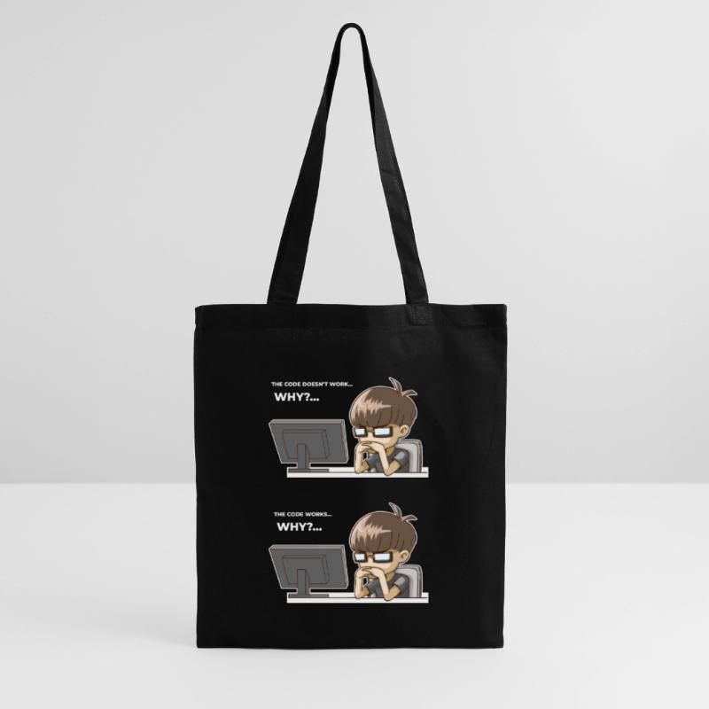 Funny programming code works why Tote Bag