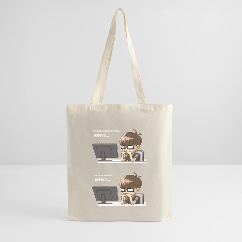 Funny programming code works why Tote Bag