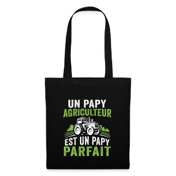Un papy agriculteur est un papy parfait - Sac en tissu - noir - Devant