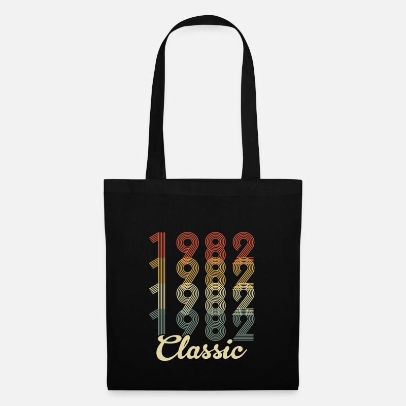 classic 1982 made in 1982 - Stoffbeutel - Schwarz