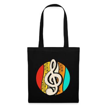 Clef Instrument Musician - Tote Bag - black - Front