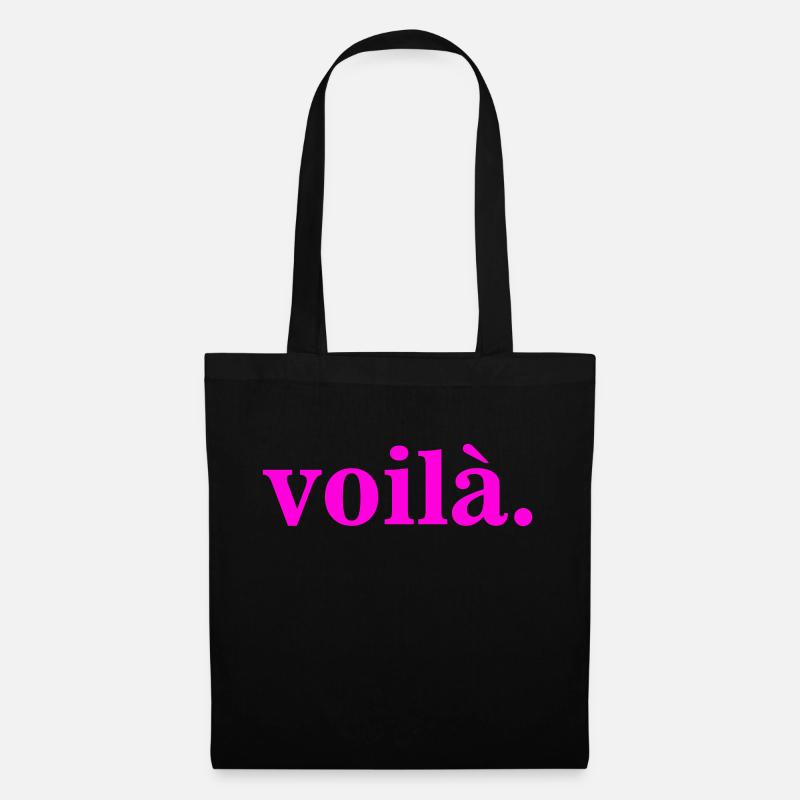 voila Pink - Stoffbeutel - Schwarz