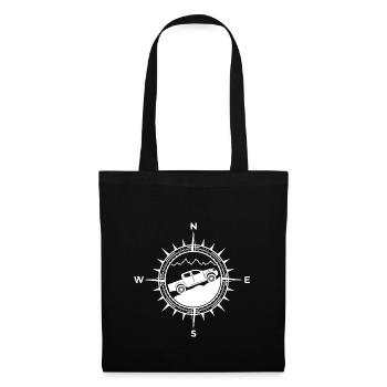 Pick up 4x4 compass off-road car - Tote Bag - black - Front