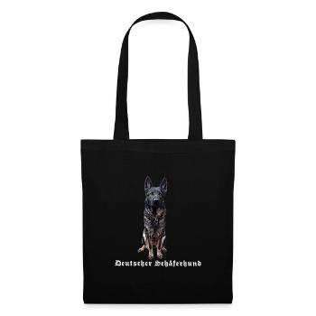 German Shepherd Dog Motif Dog Lovers - Tote Bag - black - Front